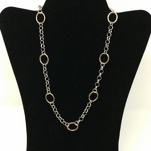 NWT Mixed Media Metal Link Chain Necklace